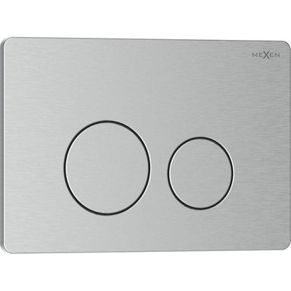 Toilet Skylleknap Rustfrit Stål 246x165 mm Inox 1 stk.