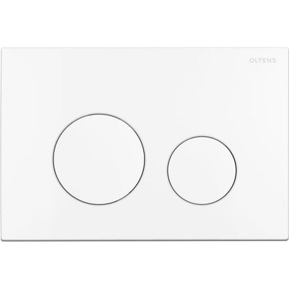 Toilet Skylleknap Hvid 2-Zonet 3/6 L til Triberg Stel 22 x 15 cm