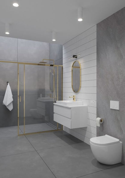 Toilet Skylleknap Hvid 2-Zonet 3/6 L til Triberg Stel 22 x 15 cm