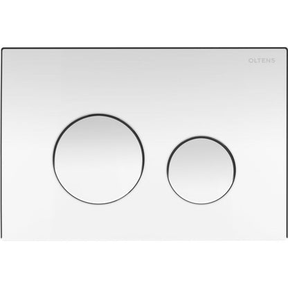 Toiletskylknap Lule 22x15 cm Blank Krom 2-Funktion