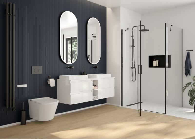 Trykknap til toilet grafit 22x15 cm til Triberg stel 5903003019657