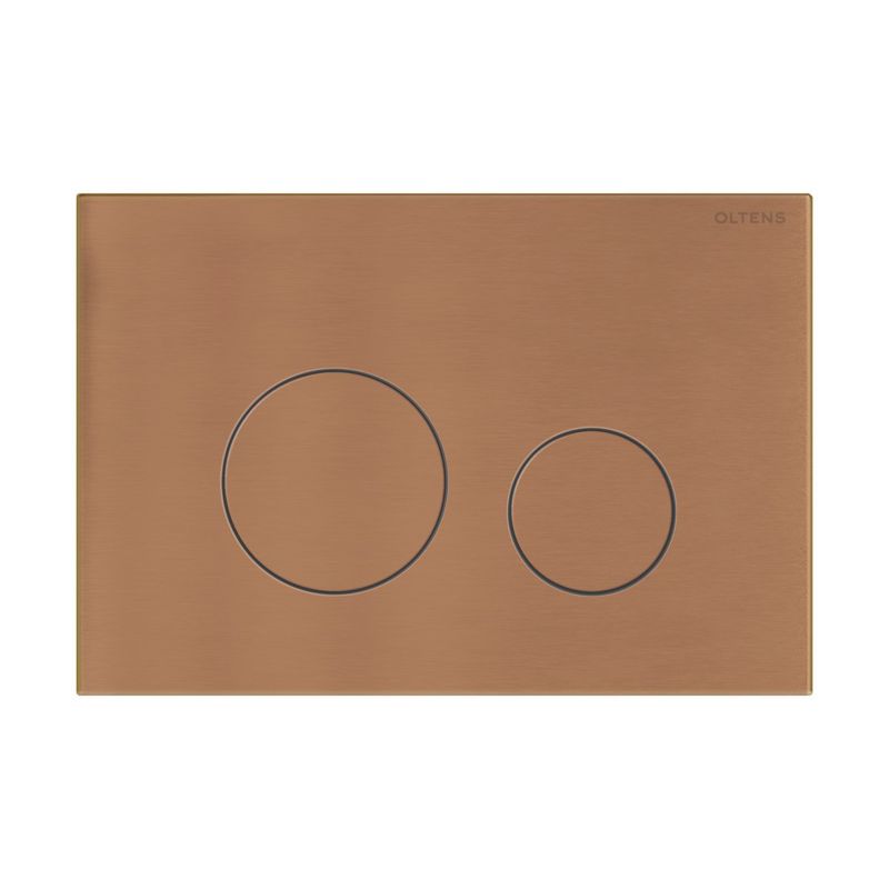 Toiletskylleknap Lule 22x15 cm Børstet Kobber 3/6 L