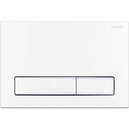 Toiletskylleknap Torne Hvid 22x15 cm 3/6 L