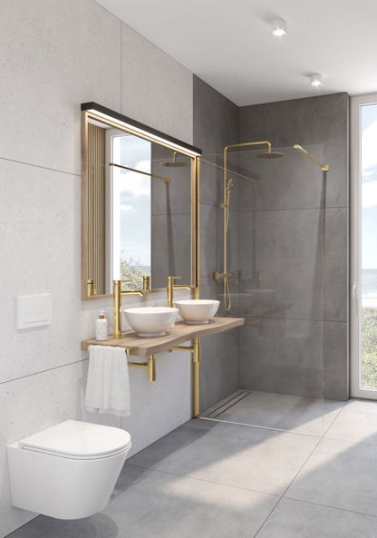 Toiletskylleknap Torne Hvid 22x15 cm 3/6 L