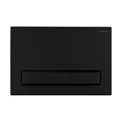 WC-skylleknap Mat Sort 22x15 cm 3/6 L Plast 1 stk.