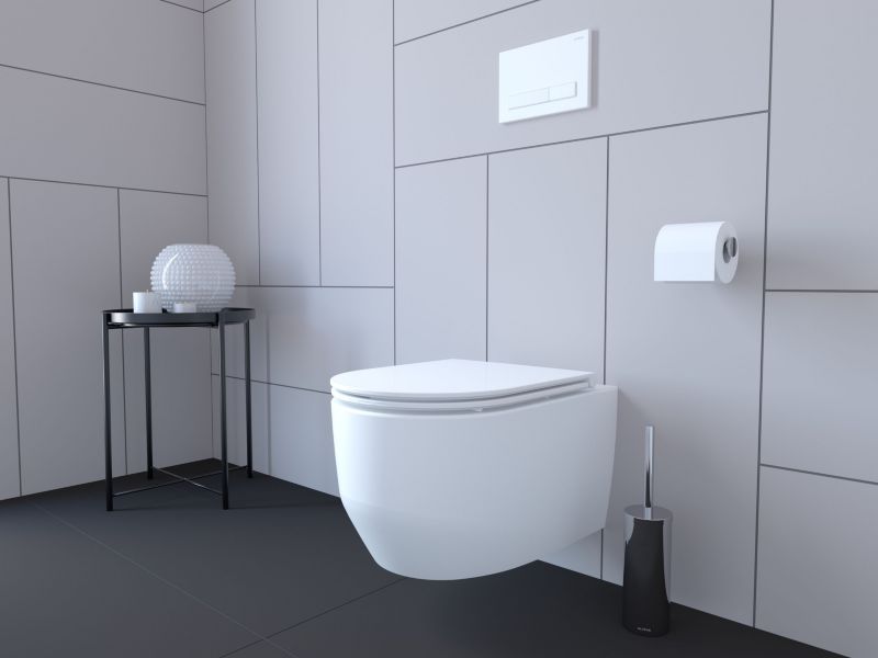 WC-skylleknap Torne Hvid Mat 22x15 cm 3/6L