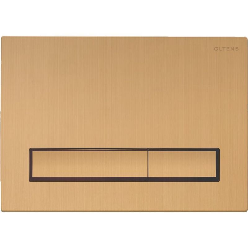 Toiletskylleknap Torne 22x15 cm Børstet Guld 5903003020073