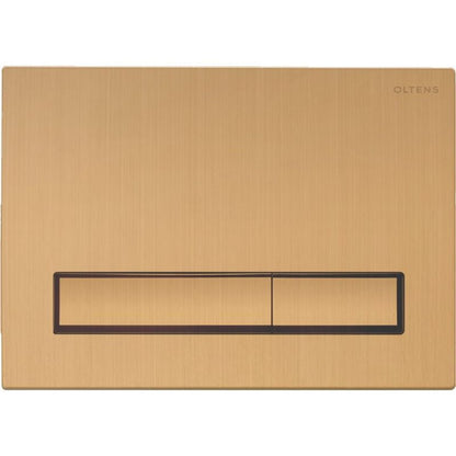 Toiletskylleknap Torne 22x15 cm Børstet Guld 5903003020073