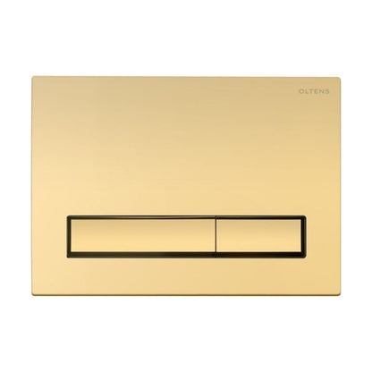 Toiletskylleknap Torne 22x15 cm Gylden Blank Plast 5903003014720