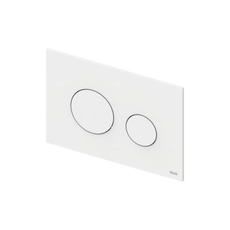 Toiletskylsknap Ultraflad 2-Funktion Hvid 220x150x5 mm