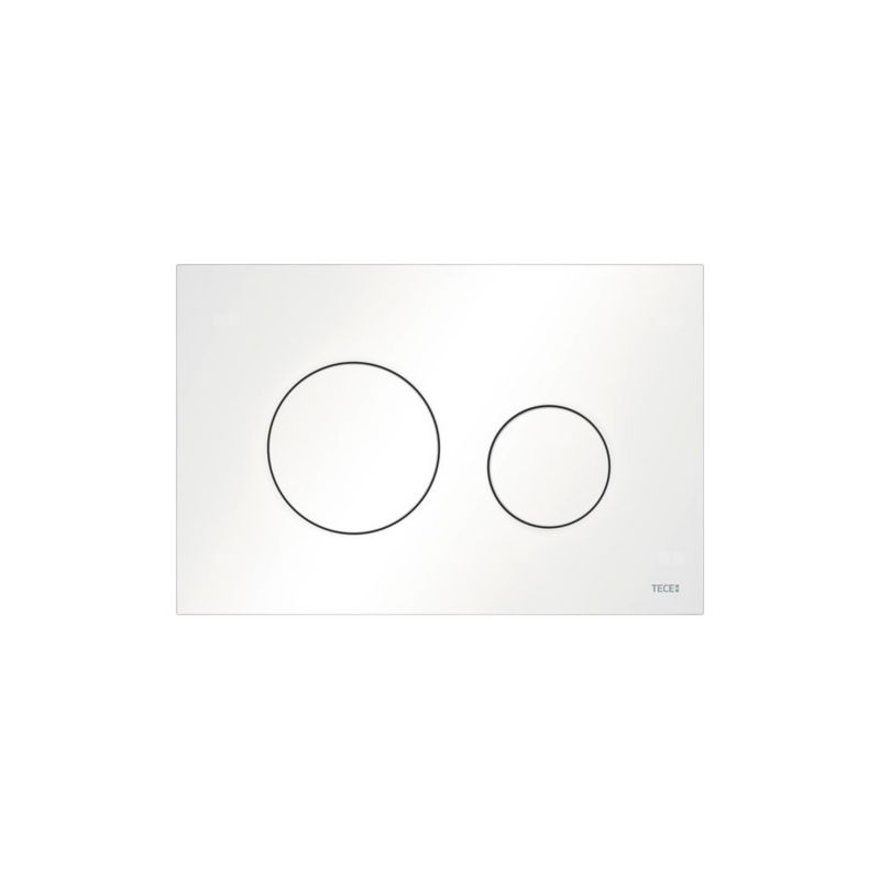 Toilet Skylleknap Hvid Mat 220x150 mm Flush Plate