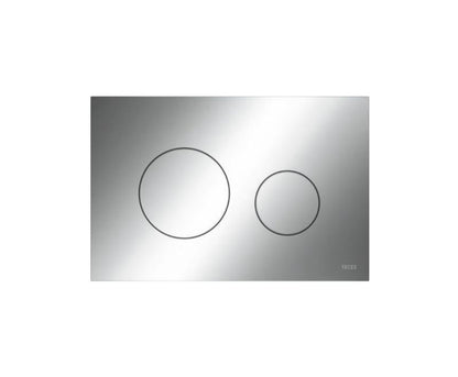 Toilet Skylleknap 220 x 150 x 5 mm Blank Krom Plast 1 stk.