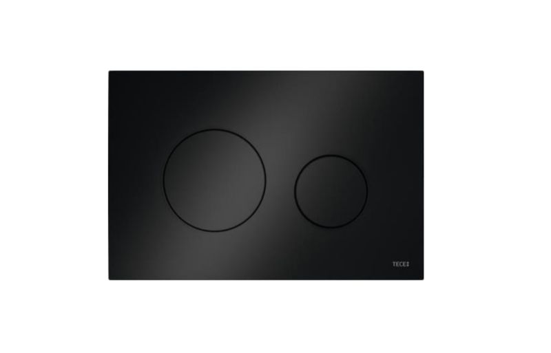 Przycisk Spłukujący Bardzo Płaski 220x150 mm Sort 2-Mængde