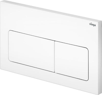 Toilet Skylleknap 2-Mængde Hvid Plast 220x130 mm