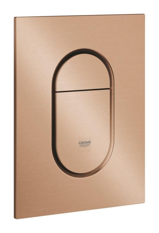 Toiletskylleknap 130x172 mm Brushed Warm Sunset 4005176529108