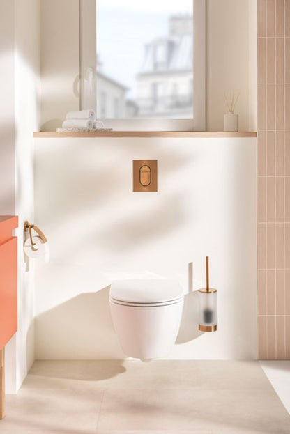 Toiletskylleknap 130x172 mm Brushed Warm Sunset 4005176529108