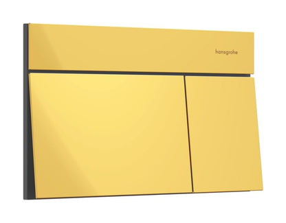 Toilet Skylleknap iFrame E Guld 230x150 mm
