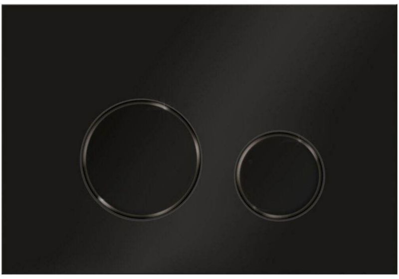 Ravak Circle sort WC-knap med mat finish