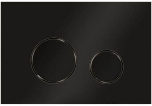 Ravak Circle sort WC-knap med mat finish