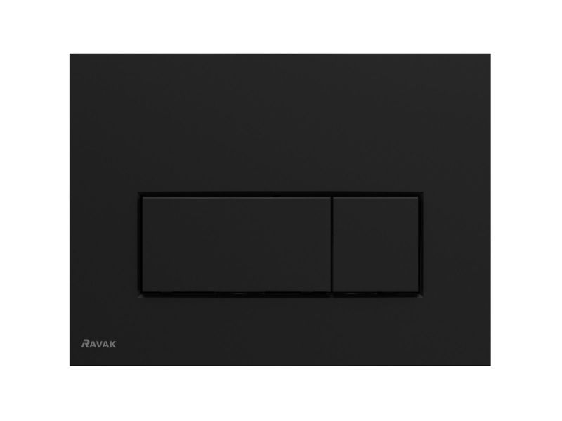 Toilet Skylleknap Uni Slim 247x165 mm Sort Mat 1 stk.
