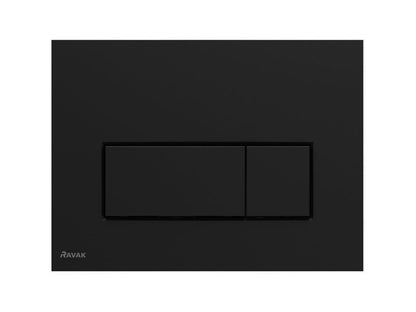 Toilet Skylleknap Uni Slim 247x165 mm Sort Mat 1 stk.