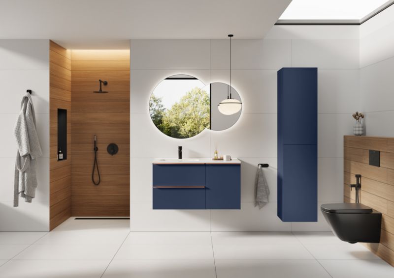 Toiletskylleknap Sort Mat 25,4 x 16,4 mm Dobbelt Skyl