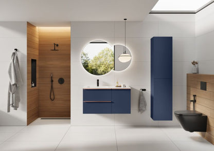 Toiletskylleknap Sort Mat 25,4 x 16,4 mm Dobbelt Skyl