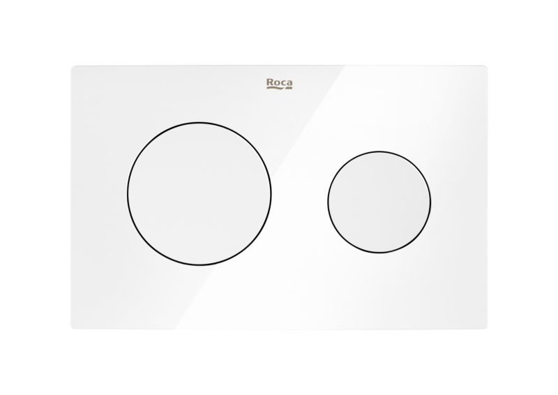 Toilet Skylleknap Hvid ABS Dobbelt Skyl 25,2 x 16,2 cm