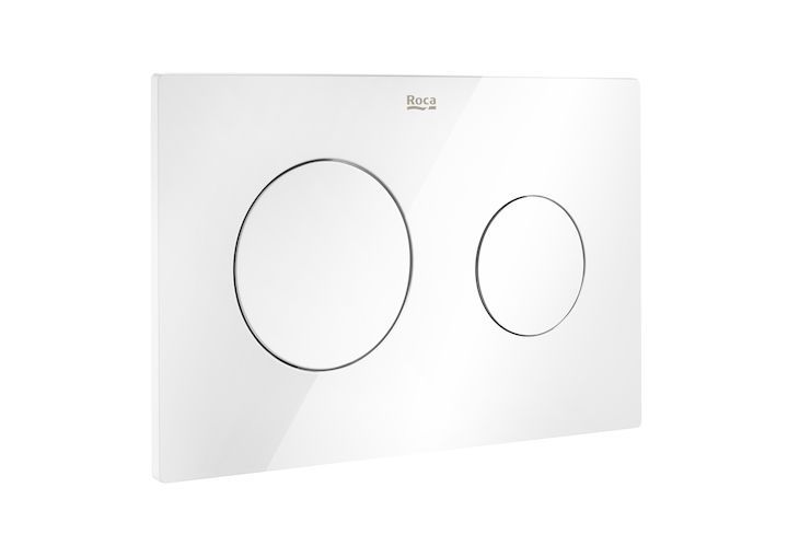 Toilet Skylleknap Hvid ABS Dobbelt Skyl 25,2 x 16,2 cm