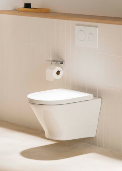 Roca PL10 WC-knap, hvid