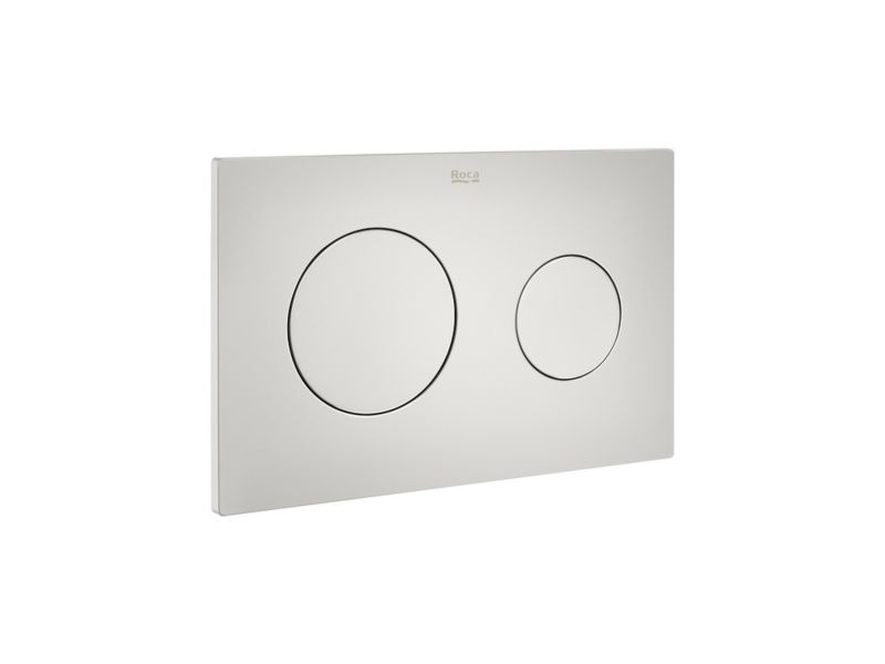 WC Trykknap Dobbelt Skyl Perlemat Hvid 252 x 162 mm