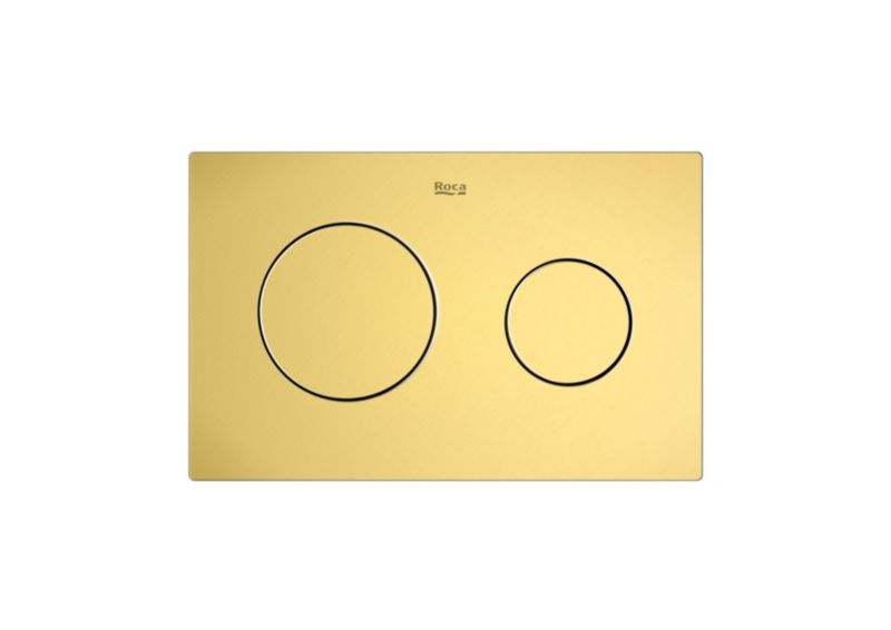 WC-betjeningsplade PL10 25,2x16,2 cm Børstet Guld | A8901890VA