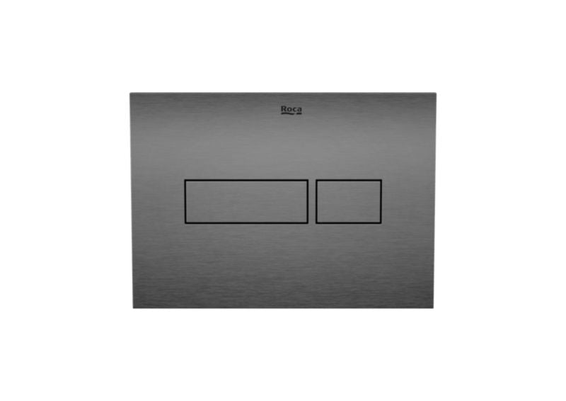 Toiletskylleknap Dobbelt Skyl Gun Metal 160x215 mm