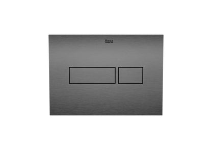 Toiletskylleknap Dobbelt Skyl Gun Metal 160x215 mm