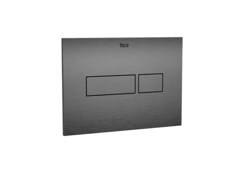 Toiletskylleknap Dobbelt Skyl Gun Metal 160x215 mm