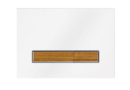 WC-skylleknap Glas Hvid/Brun 175 x 245 mm