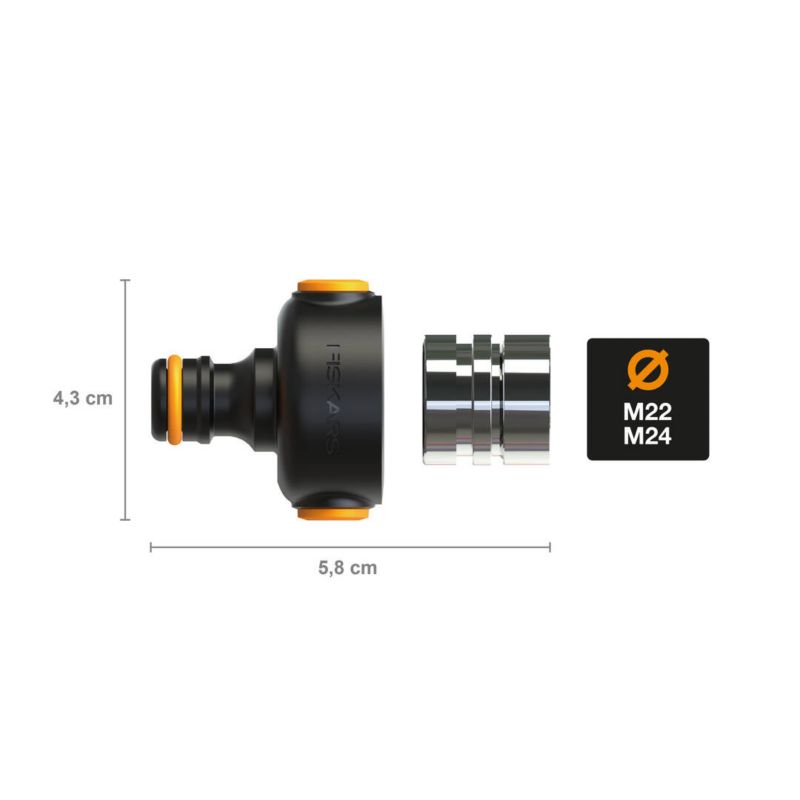 Indvendigt hanestik Fiskars M22x1/M24x1