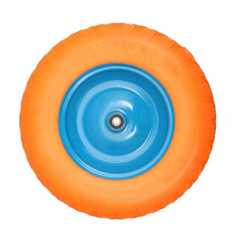 Punkteringsfrit Trillebørshjul PU 4.00-8 med Aksel 12 mm | 5907269795485