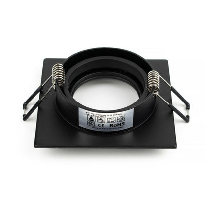 Indbygningsspot Edo Aktyn 1 Sq Black IP20 kvadratisk mat-sort EDO777123 1 stk.