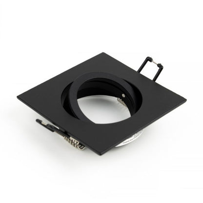 Indbygningsspot Edo Aktyn 1 Sq Black IP20 kvadratisk mat-sort EDO777123 1 stk.
