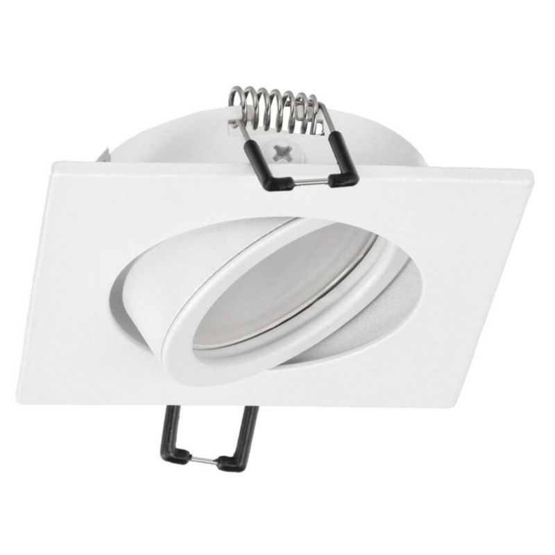 Indbygningsspot Edo Aktyn 1 Sq hvid IP20 kvadratisk loftlampe EDO777120 1 stk.