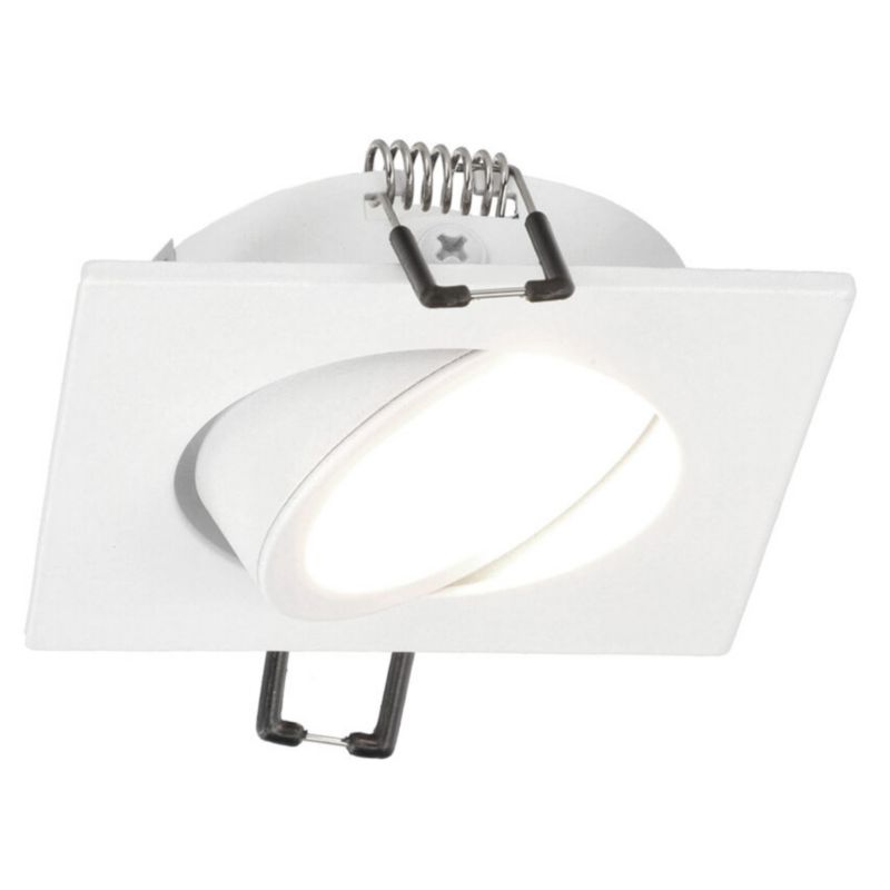 Indbygningsspot Edo Aktyn 1 Sq hvid IP20 kvadratisk loftlampe EDO777120 1 stk.