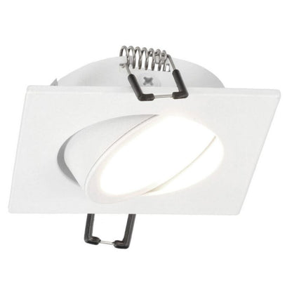 Indbygningsspot Edo Aktyn 1 Sq hvid IP20 kvadratisk loftlampe EDO777120 1 stk.