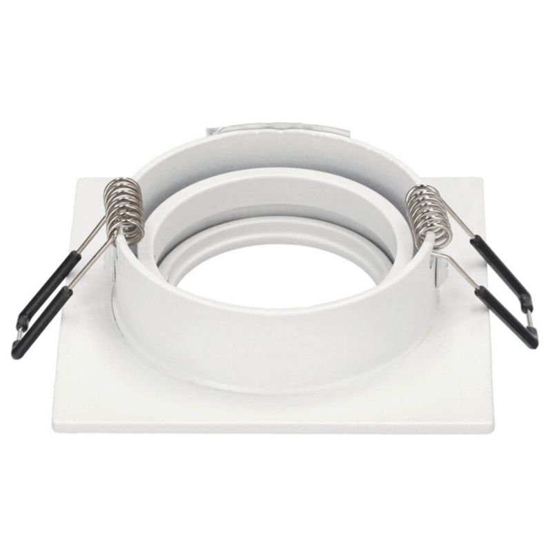 Indbygningsspot Edo Aktyn 1 Sq hvid IP20 kvadratisk loftlampe EDO777120 1 stk.