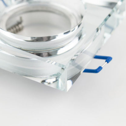 Indbygningsspot Edo Crystal Grande Silver IP20 kvadratisk glas sølv EDO777132 1 stk.