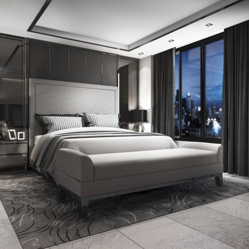 Edo indbygget loftspot Crystal R sort IP20 kvadratisk glas sort EDO777405 1 stk.