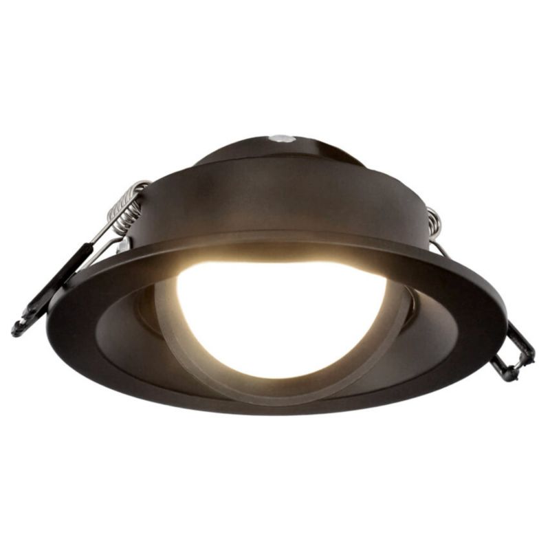 Indbygningsspot Edo Irid Black IP20 rund sort EDO777136 1 stk.