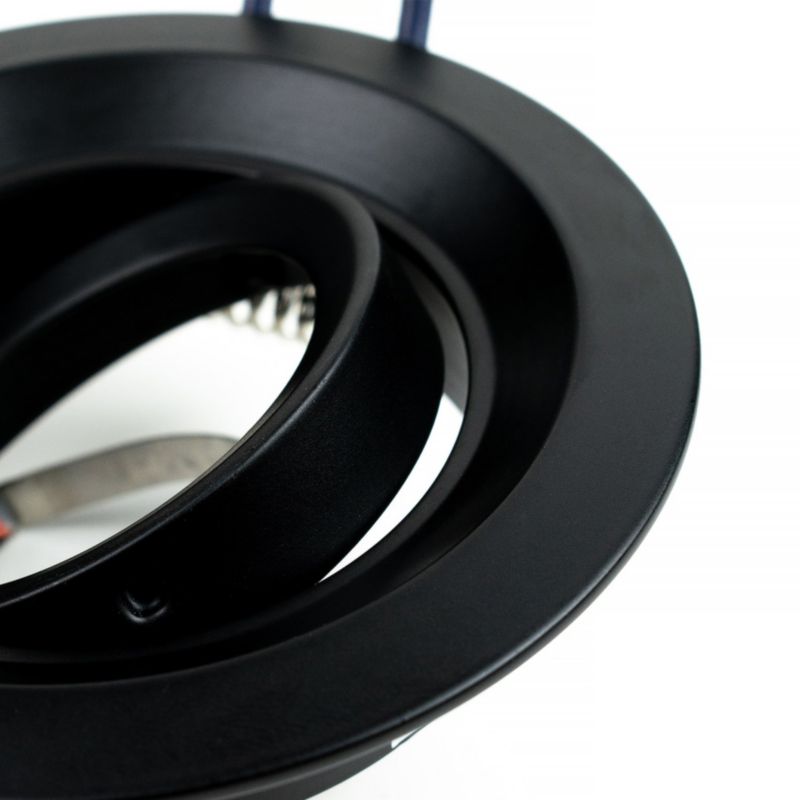 Indbygningsspot Edo Irid Black IP20 rund sort EDO777136 1 stk.