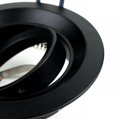 Indbygningsspot Edo Irid Black IP20 rund sort EDO777136 1 stk.