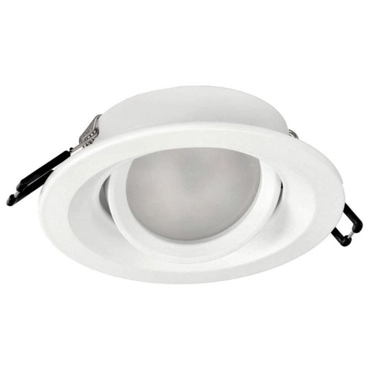 Edo indbygget rund loftspot Irid White IP20 hvid EDO777135 1 stk.